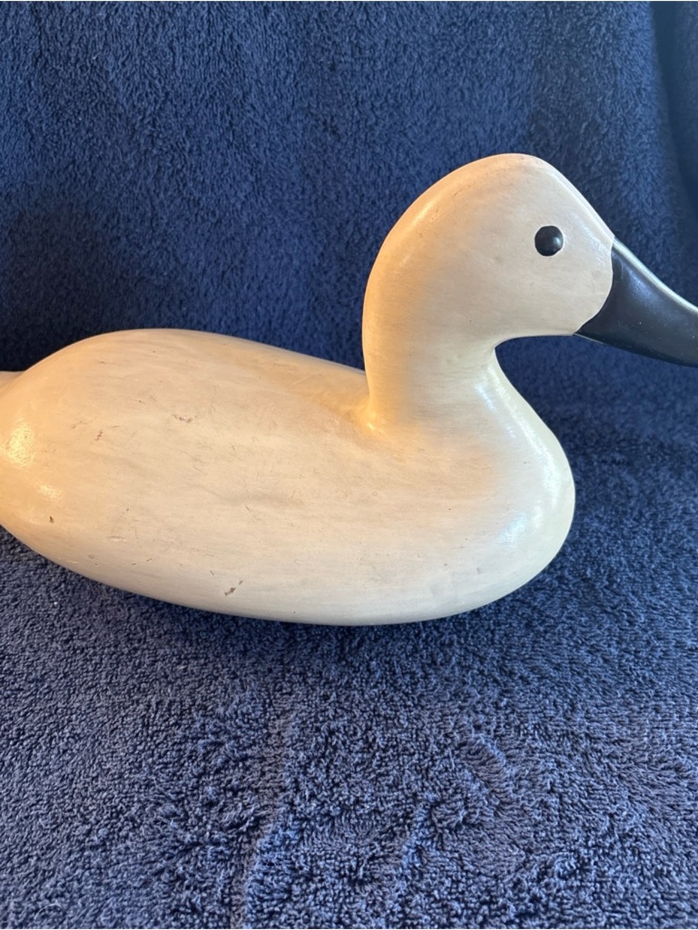 Vintage wooden duck hand carved 14 inches long